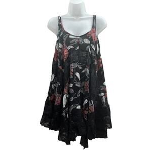 Free People Intimately Black Floral Lace She Swings Slip Size XS